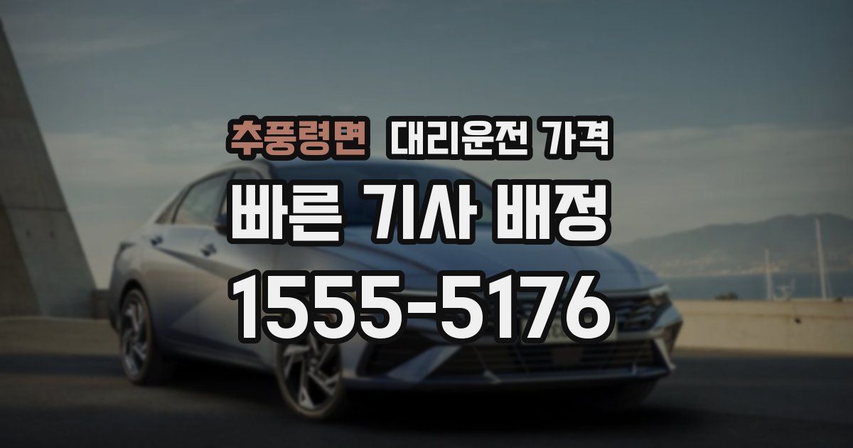 추풍령면 대리운전 가격