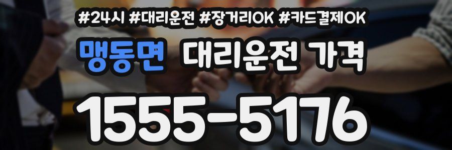 맹동면 대리운전 가격
