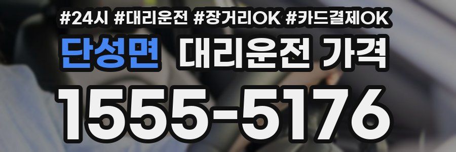 단성면 대리운전 가격