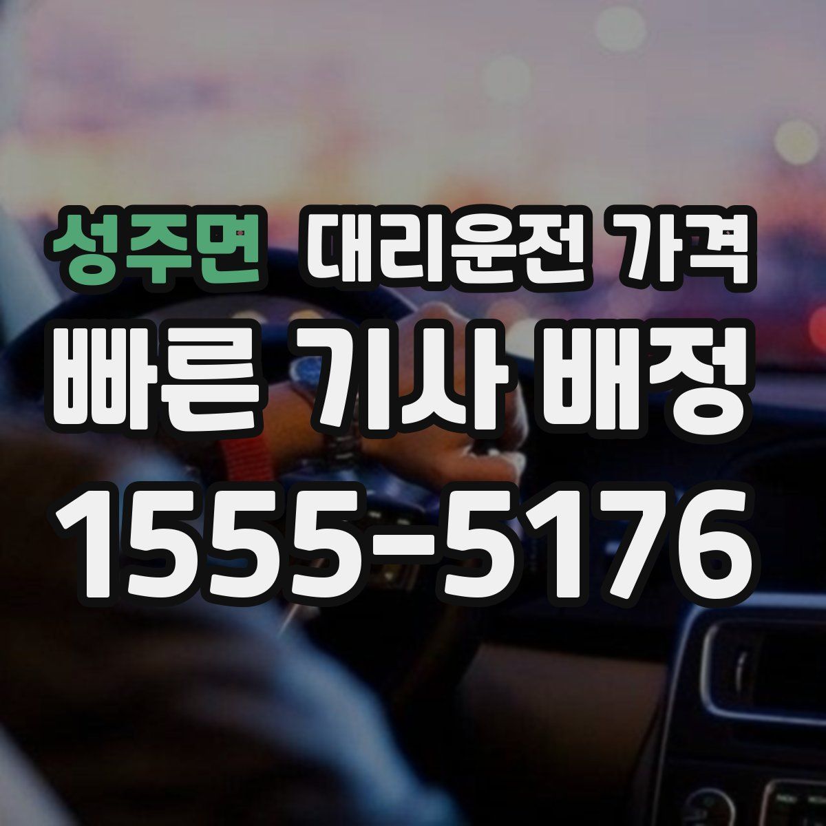 성주면 대리운전