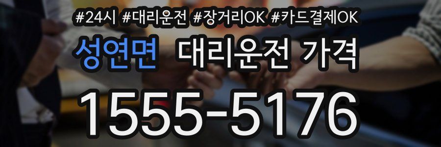 성연면 대리운전 가격