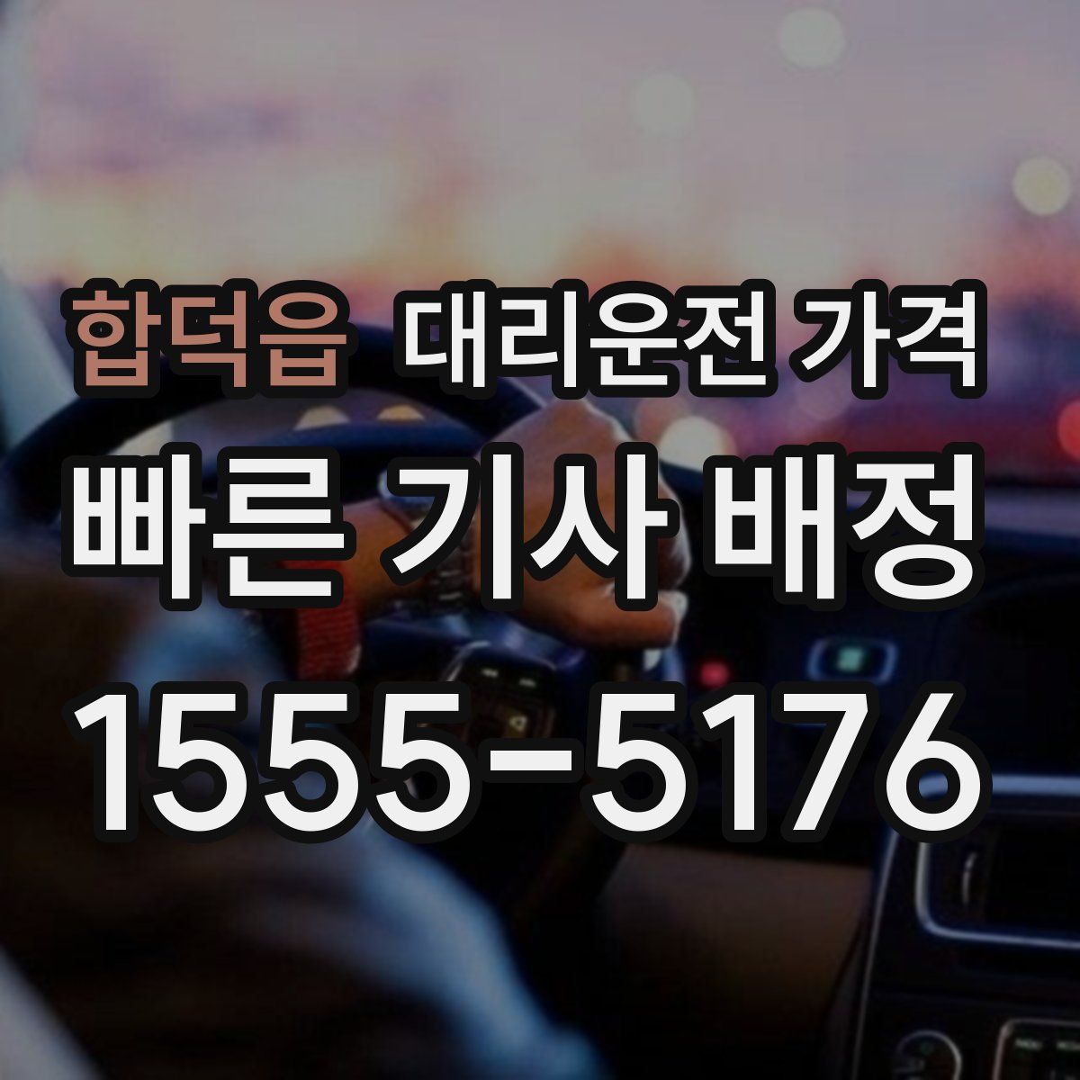 합덕읍 대리운전