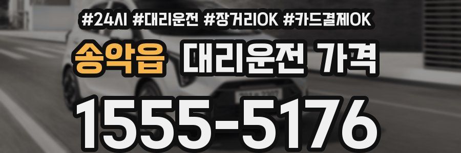 송악읍 대리운전 가격