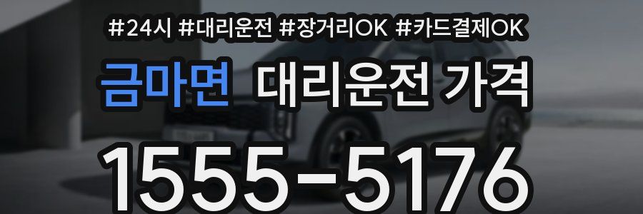 금마면 대리운전 가격