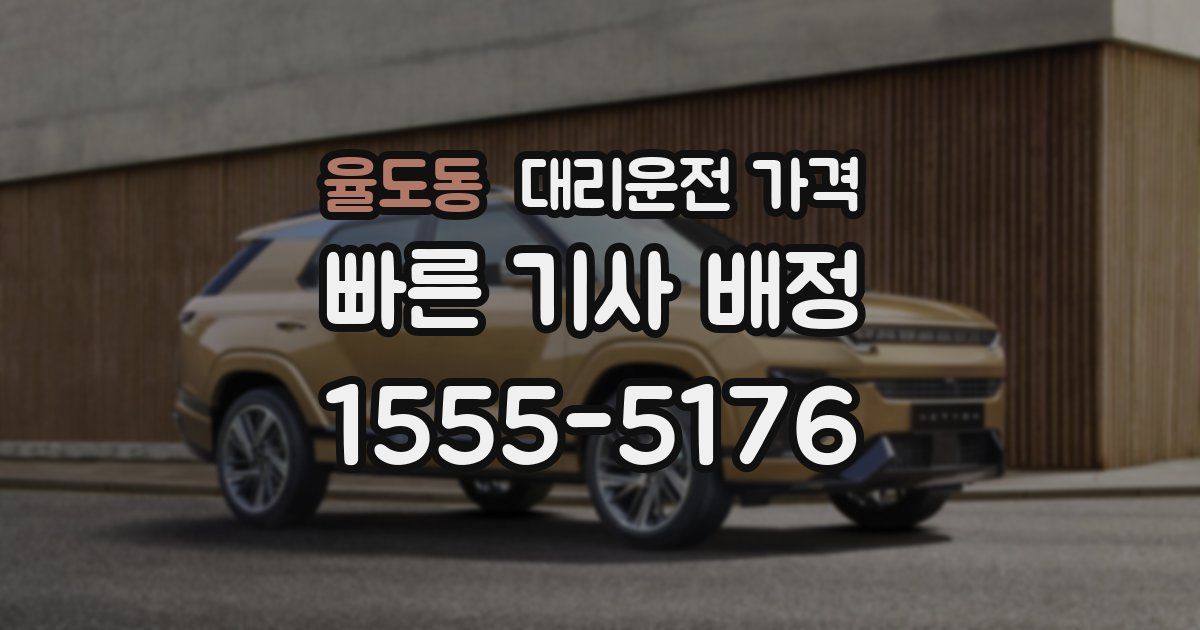 율도동 대리운전 가격