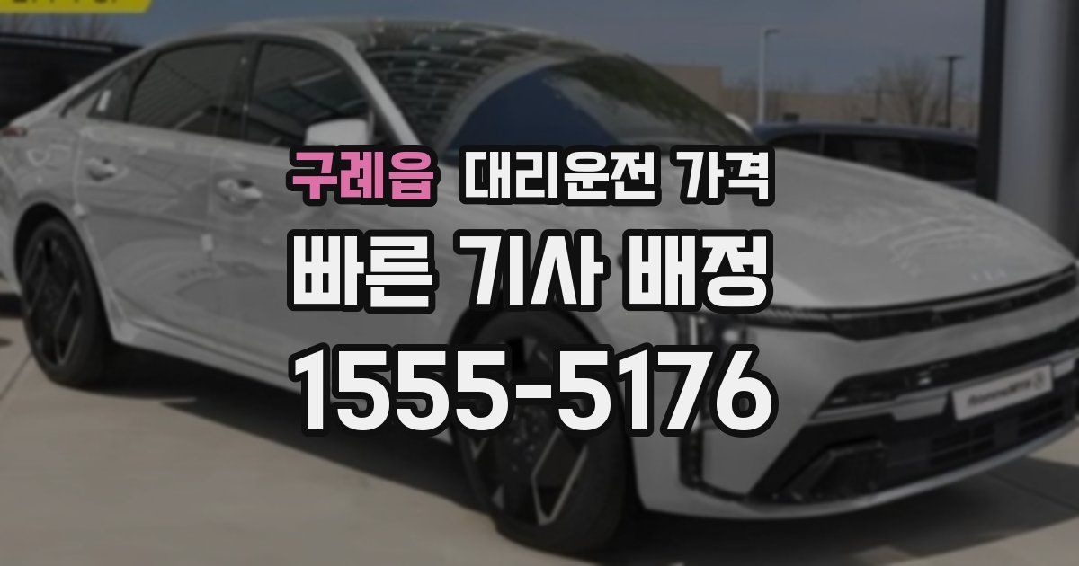 구례읍 대리운전 가격