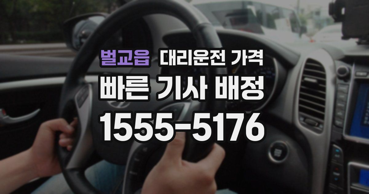 벌교읍 대리운전 가격