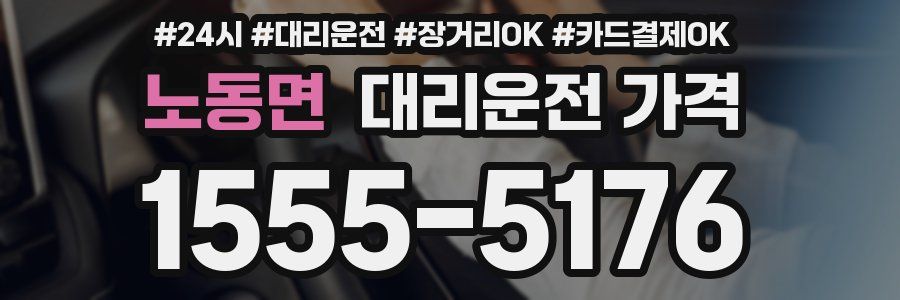 노동면 대리운전 가격