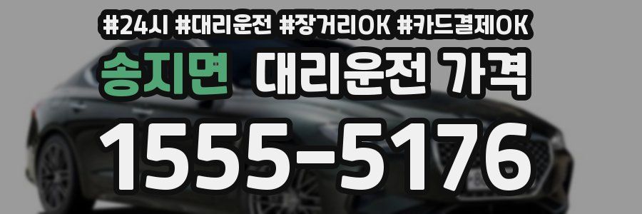 송지면 대리운전 가격