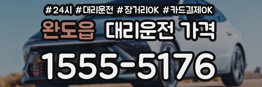 완도읍 대리운전 가격