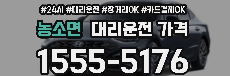 농소면 대리운전 가격