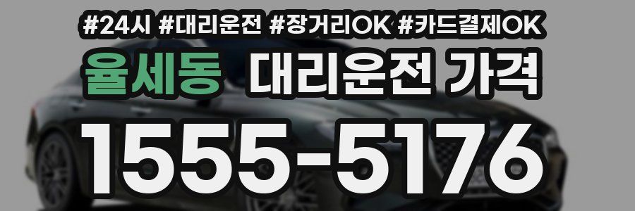 율세동 대리운전 가격