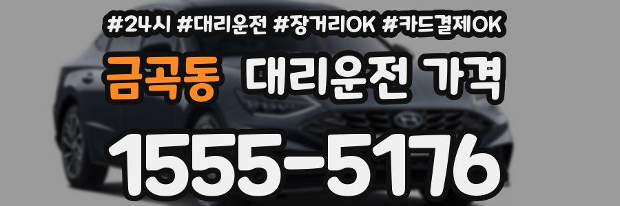 금곡동 대리운전 가격