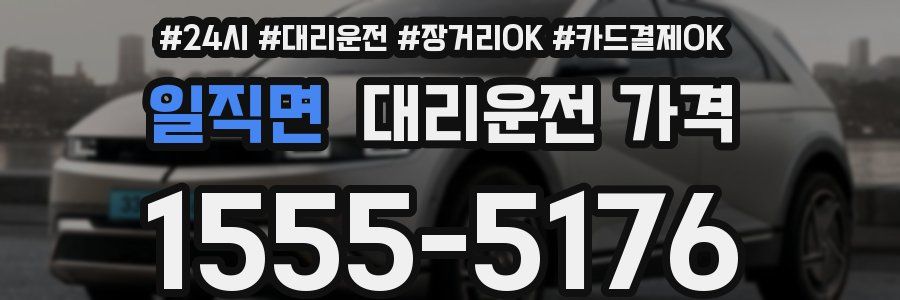 일직면 대리운전 가격