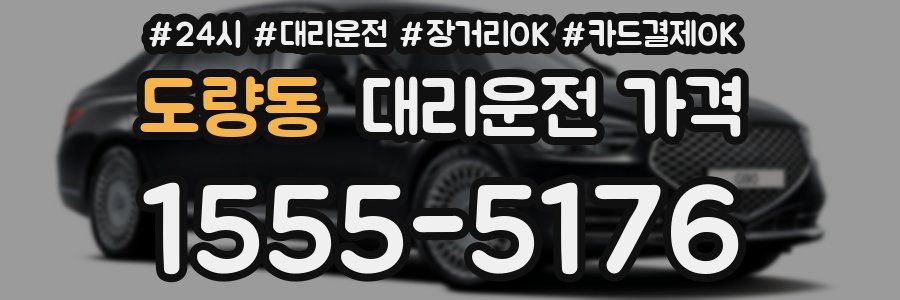 도량동 대리운전 가격