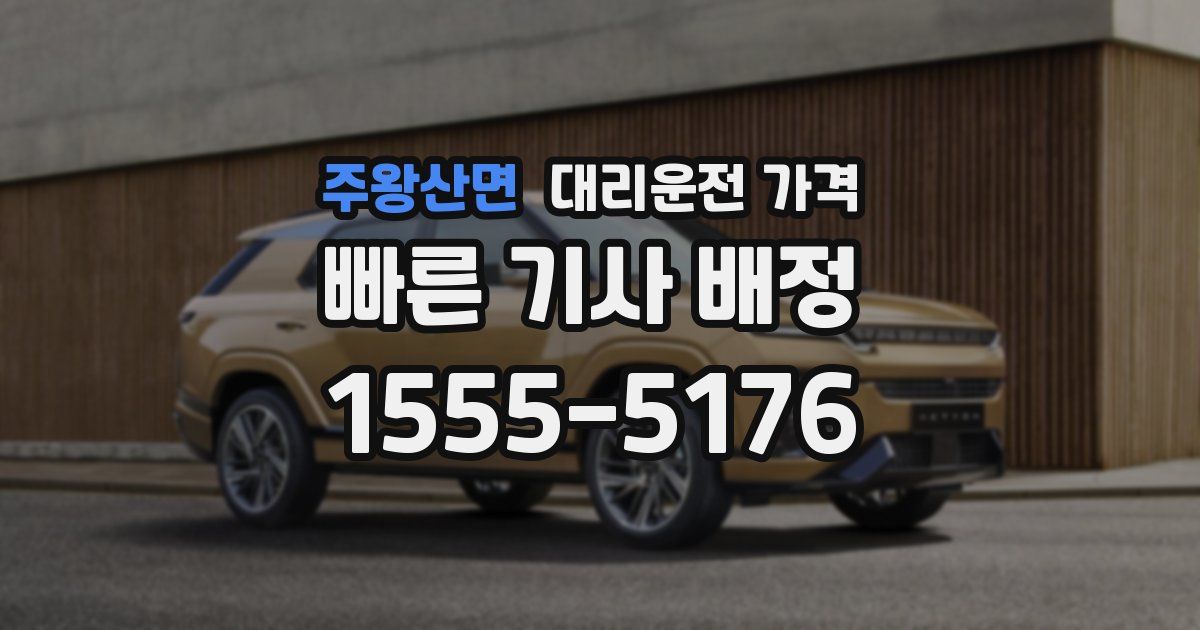 주왕산면 대리운전 가격