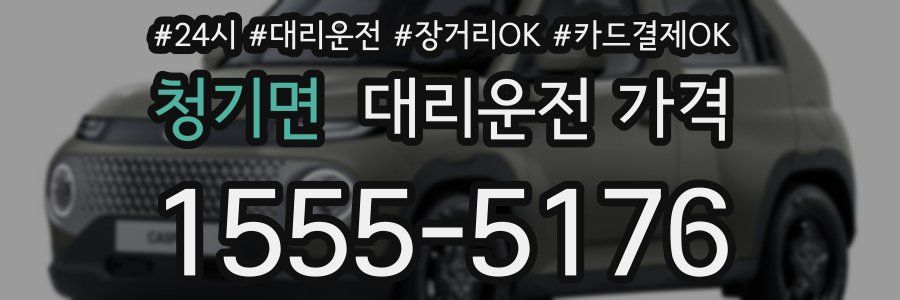 청기면 대리운전 가격