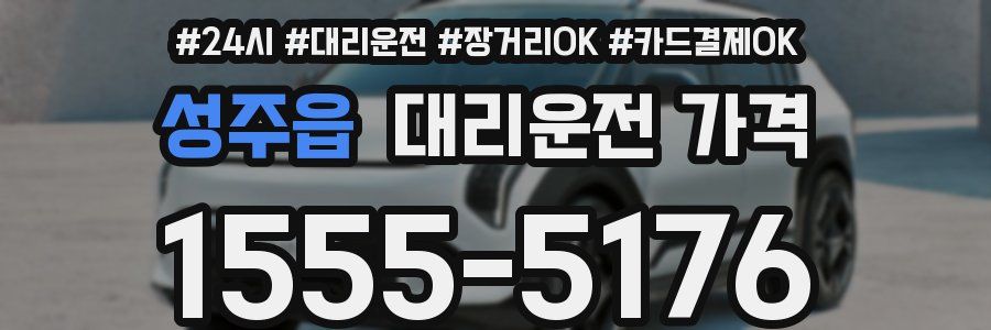 성주읍 대리운전 가격