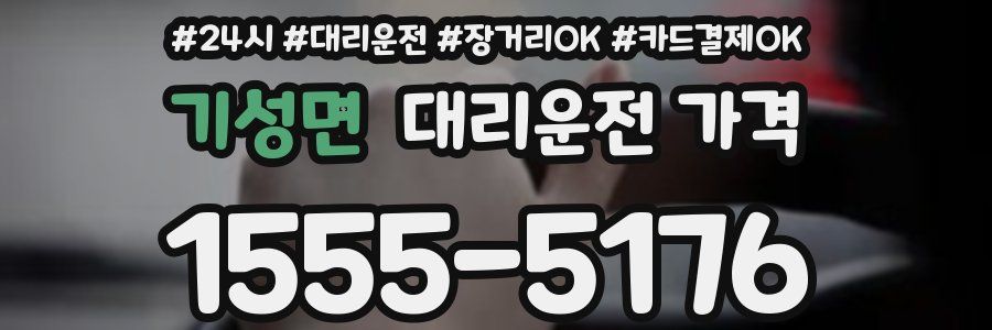 기성면 대리운전 가격