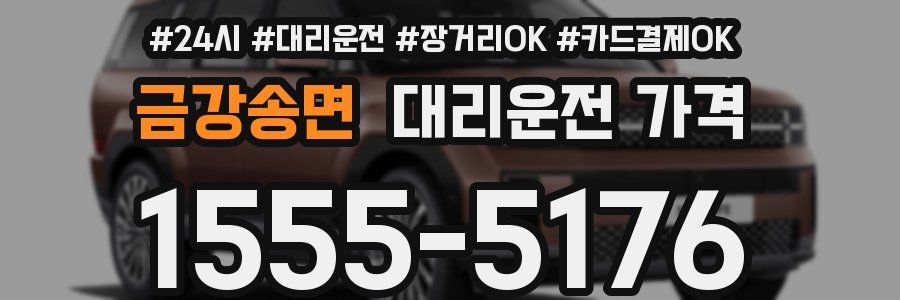 금강송면 대리운전 가격