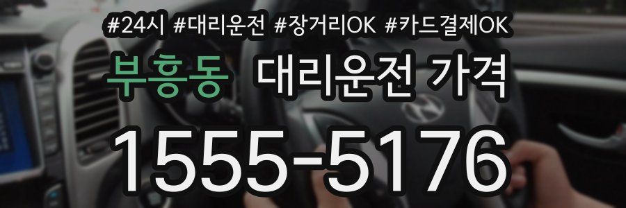 부흥동 대리운전 가격