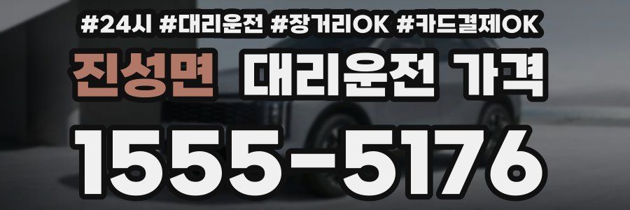 진성면 대리운전 가격