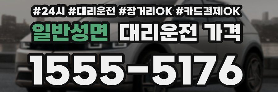일반성면 대리운전 가격
