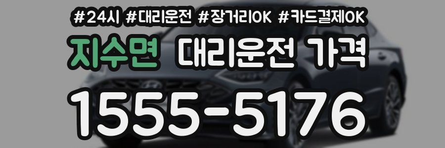 지수면 대리운전 가격