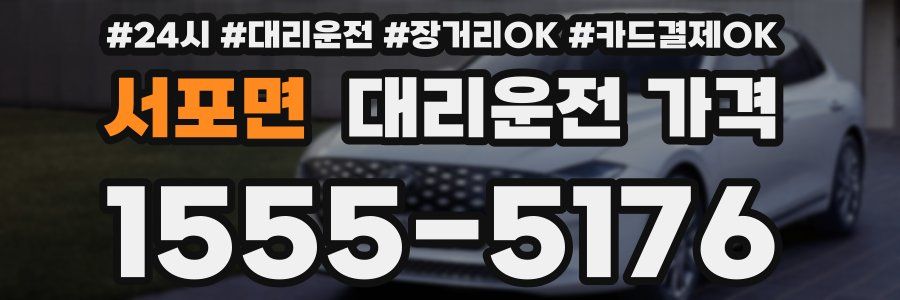 서포면 대리운전 가격