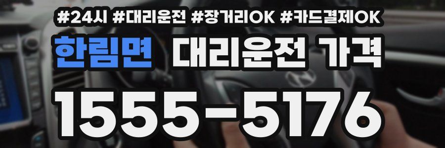 한림면 대리운전 가격