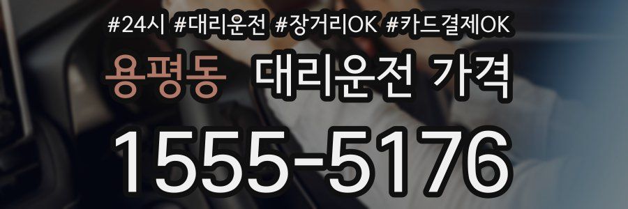 용평동 대리운전 가격