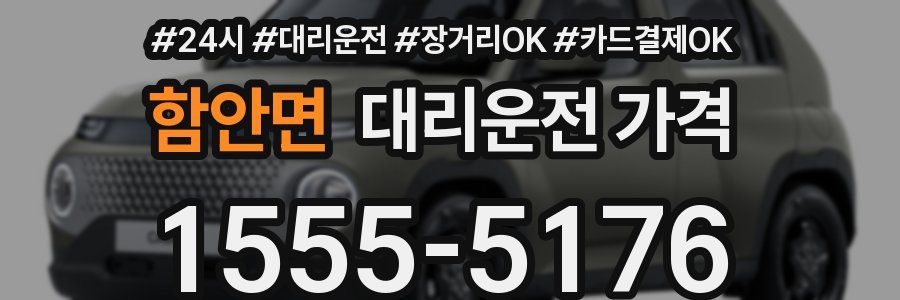 함안면 대리운전 가격