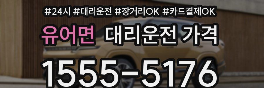 유어면 대리운전 가격