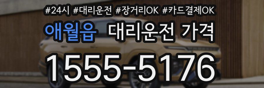 애월읍 대리운전 가격