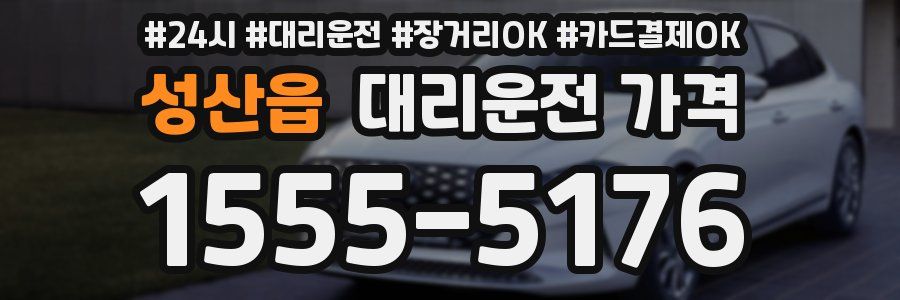 성산읍 대리운전 가격