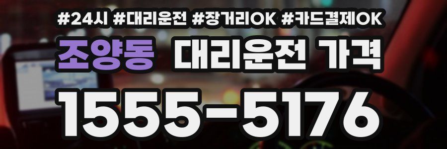 조양동 대리운전 가격