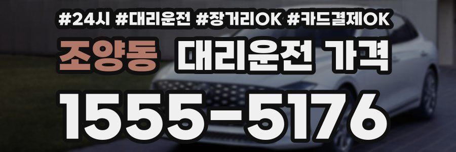 조양동 대리운전 가격