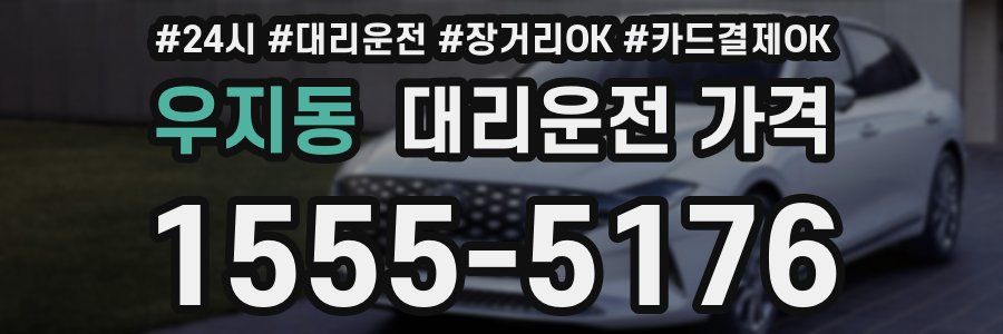 우지동 대리운전 가격