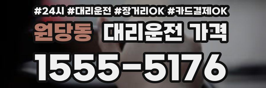 원당동 대리운전 가격