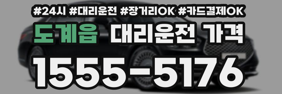 도계읍 대리운전 가격