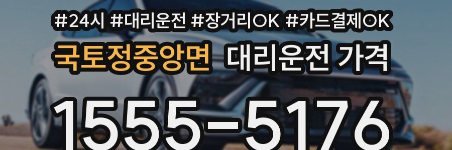 국토정중앙면 대리운전 가격