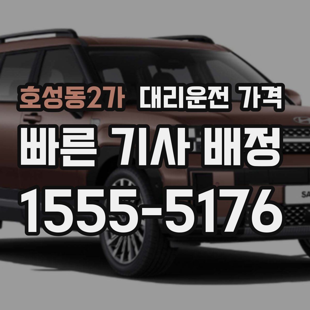 호성동2가 대리운전 가격 안내를 받을 때 장거리면 합의 포인트 확인