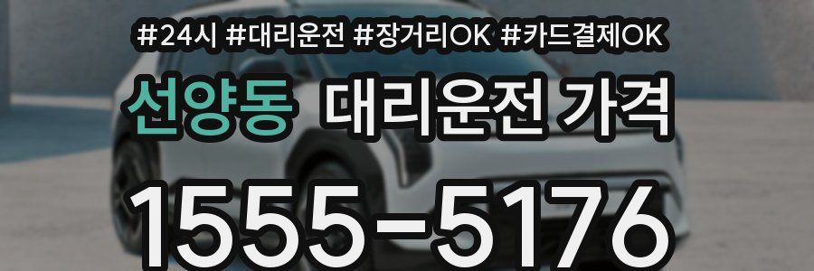 선양동 대리운전 가격