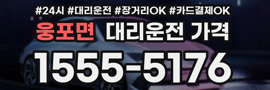 웅포면 대리운전 가격