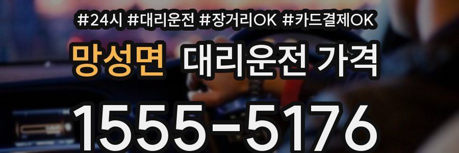 망성면 대리운전 가격