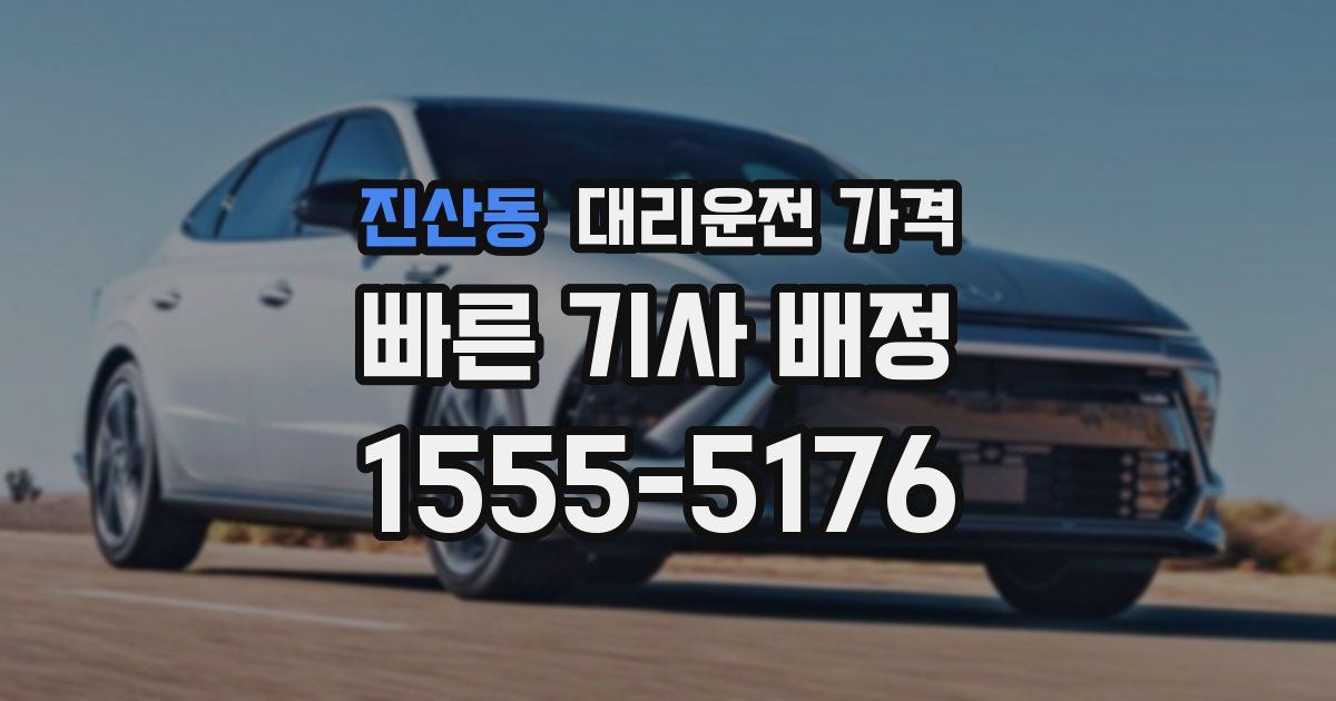 진산동 대리운전 가격