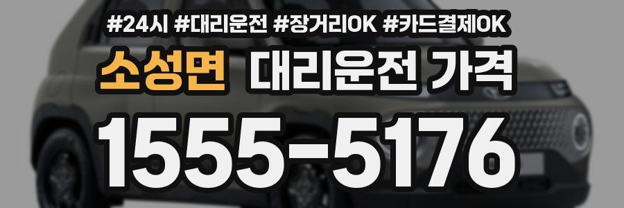 소성면 대리운전 가격