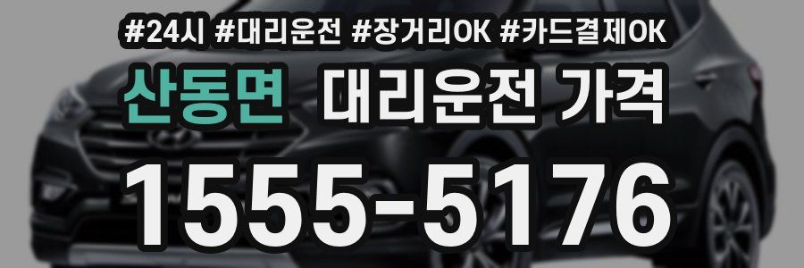 산동면 대리운전 가격