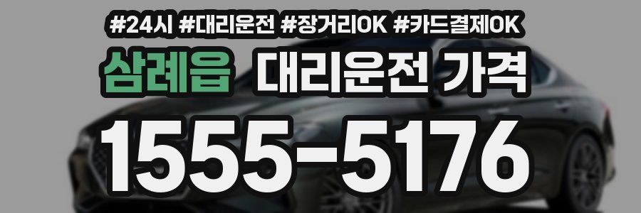 삼례읍 대리운전 가격