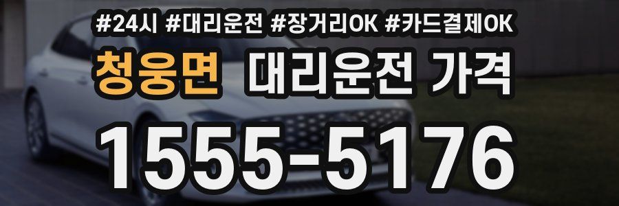 청웅면 대리운전 가격